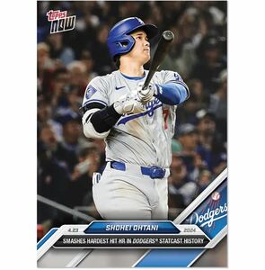 【24時間限定】大谷翔平Shohei OHTANI2024MLB TOPPS NOW Card 113 118.7マイルの高速弾　03