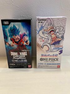 ワンピース　新時代の主役　ドラゴンボール　覚醒の鼓動　各1BOX 　テープ付き