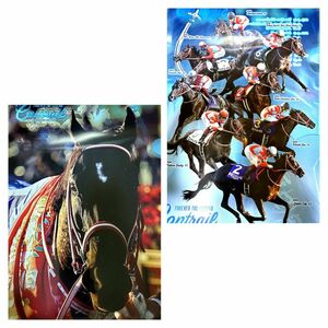 【競馬】◆令和初の無敗の三冠馬『コントレイル』号のA4サイズクリアファイル2枚組セット！！☆新品未使用☆競馬グッズ☆アイドルホース