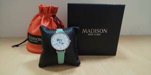 ◆MADISON NEW YORK　マディソン ニューヨーク　レディース腕時計　クォーツ　MA012011-4　電池切れ　動作未確認◆9792