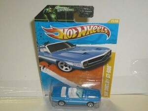 HotWheels 右下021 '69 SHELBY GT-500 青