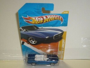 HotWheels 右下014 '63 MUSTANG Ⅱ Concept 青