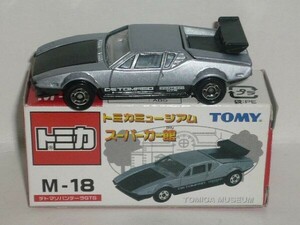 トミカ ミュージアム スーパーカー館 M-18 デトマソ パンテーラ GTS 黒/グレー(中国製)