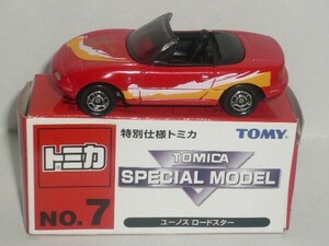 TOMICA SPECIAL MODEL No.7 ユーノス ロードスター 赤　箱に傷み有り