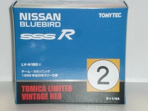 1/64 TOMICA LIMITED VINTAGE NEO LV-N185c NISSAN BLUEBIRD SSS-R チーム・カルソニック 1989年全日本ラリー仕様
