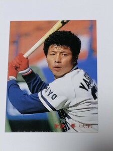 似顔絵　カルビー　野球カード　85年　屋鋪　要　　No.238 　横浜大洋ホエールズ　　