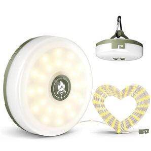 ストリングライト 2in1 LEDランタン ストリングライト付き 10M 100球 RGB点滅 イルミネーション 動画配信 電飾 テープライト 懐中電灯