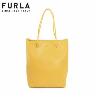 ★新品★FURLA(フルラ)★ESSENTIAL M TOTE/トートバッグ/ハンドバッグ/本革/レザー/イエロー/WB00218