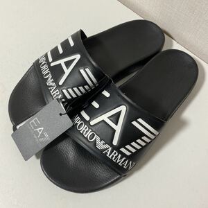 ★新品未使用★EMPORIO ARMANI(エンポリオアルマーニ)/サイズ42(約27㎝)/ビーチサンダル/シャワーサンダル/ベナッシ/ブラック