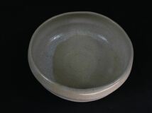【福蔵】萩焼 平茶碗 在銘 茶道具 抹茶碗 径14cm_画像2