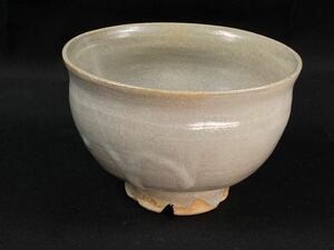 【福蔵】萩焼 松緑窯 茶碗 茶道具 径12.6cm