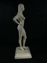 【福蔵】超超特大型 断肩のモデル 西洋美術 置物 美人 裸婦 ヌード アンテーク 訳あり 肩失ったモデルさん 樹脂製 天使 少女 女性 高55.3cm_画像3