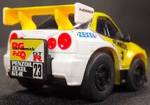 スカイライン ペンズオイル ゼクセル GT-R(R34) Qショップオリジナル RG-02 リアルギミック チョロQ _画像5