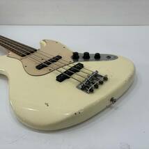 ●スクワイヤー ジャズベース Squier ホワイト スクワイア バイ フェンダー シリアルNo.CY99079515 JAZZ BASS 弦楽器 B991_画像6