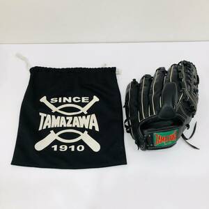 ●玉澤 野球グローブ TAMAZAWA Spirits ブラック 収納袋付き スポーツ S3093