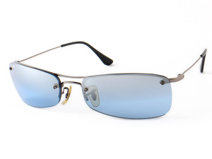 E18093 Ray-Ban RayBan солнцезащитные очки I одежда 61*17 голубой × серебряный × черный 