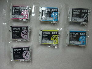 EPSON 純正インクカートリッジ　IC6CL50　5色7個　未使用品☆送料無料