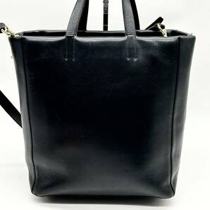 ●高級●LOEWE ロエベ 2way トートバッグ ショルダーバッグ ビジネス 鞄 かばん アナグラム A4可 本革 レザー 肩掛け可 黒 ブラックの画像3