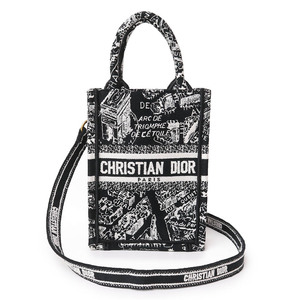 （新品・未使用品）クリスチャンディオール Christian Dior プラン ドゥ パリ ブックトート バーティカル ミニ フォンバッグ ハンドバッグ