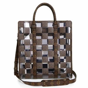 （新品・未使用品）ルイ ヴィトン LOUIS VUITTON サックプラ モノグラムチェス 2way ハンドバッグ モノグラム PVC ブラウン 茶 M20866