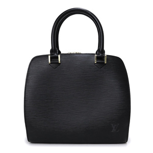 ( не использовался выставленный товар ) Louis Vuitton LOUIS VUITTONponnf ручная сумочка epi кожа nowa-ru черный чёрный Gold металлические принадлежности M52052