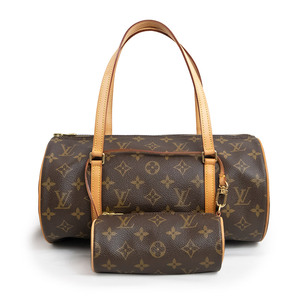 （未使用　展示品）ルイ ヴィトン LOUIS VUITTON パピヨン 30 ハンドバッグ モノグラム ヌメ革 レザー ブラウン 茶 ゴールド金具 M51385