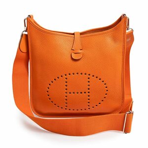 （未使用保管品）エルメス HERMES エブリン エヴリン 3 トロワ 29 PM ショルダーバッグ トリヨンクレマンス レザー オレンジ □P刻印