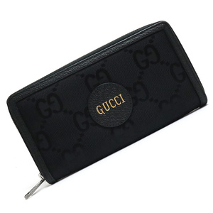 （新品・未使用品）グッチ GUCCI オフザグリッド Off The Grid ラウンドファスナー 長財布 GGナイロン レザー ブラック 黒 625576 箱付