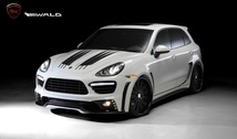 【WALD Black Bison Edition】 PORSCHE 958 -14y Cayenne フロントバンパースポイラー カイエン フロント バンパー エアロ ヴァルド バルド_画像3