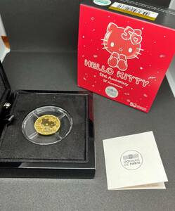 ハローキティ　公式記念コイン　50周年　50ユーロ金貨　未使用保管品