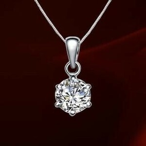 [ factory special order goods / stock barely / free shipping ]1.5ct brilliant establish nail pendant C*B