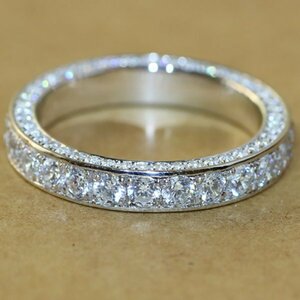 [ free shipping /ba year carefuly selected * today. Medama commodity!! abroad direct import ] crystal full Eternity ring 