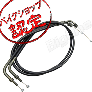 BigOne Cafe ステンレス 10cm ショート スロットル ケーブル アクセル ワイヤー SR400 SR500 1JR 1JN カフェレーサー セパハン 用 純正同等