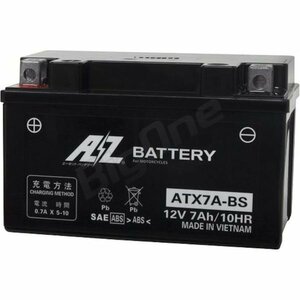 AZバッテリー 充電済 ATX7A-BS バンディット250 XLR125R アクロス VFR400R 互換 YTX7A-BS FTX7A-BS GTX7A-BS KTX7A-BS DYTX7A-BS RBTX7A-BS