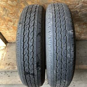 バリ山　BRIDGESTONE ブリヂストン　ブリジストン　V600 155/80R14 88/86N LT 夏タイヤ　2023年製　14インチ