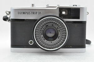 【美品 ストラップ付】オリンパス OLYMPUS TRIP 35 コンパクトフィルムカメラ AE 赤ベロ OK オリンパス トリップ 35 ＃24283