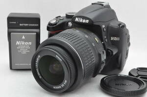 【美品】Nikon D5000 AF-S DX NIKKOR 18-55mm 1:3.5-5.6 G VR ニコン デジタル一眼レフ カメラ ブラック #2304K-037