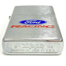 ZIPPO Ford RACING フォードレーシング USA オイルライター フォードモーター ジッポ アメ車 企業ロゴ ＃9824_画像4