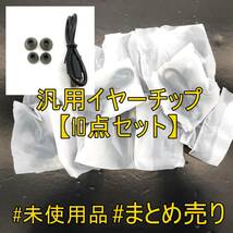 【10点まとめ】未使用品 汎用イヤーピース Lサイズ、Sサイズセット＆オマケ付 BLACKカラー【ジャンク品】《管理番号：2405B-46》_画像1