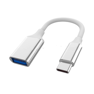 日本郵便　TypeC→USB アダプタ 変換 TypeCケーブル USB2.0 シルバー