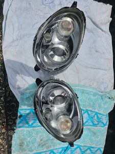 状態良 MF22S MRワゴン ヘッドライト ヘッドランプ 左右 電動レベライザー付　左右 純正HID 光軸 STANLEY 中古品