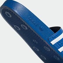 格安送料! 25.5cm イタリア製 新品 adidas originals ADILETTE アディダスオリジナルス アディダス サンダル シャワーサンダル ベナッシ 青_画像8