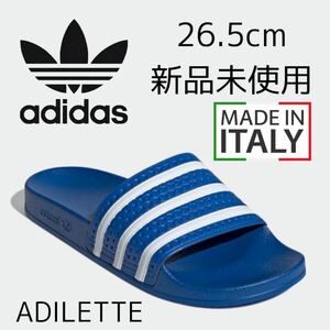  cheap postage! 26.5cm Italy made new goods adidas originals ADILETTE Adidas Originals Adidas sandals shower sandals benasi blue 