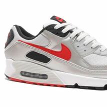 27.5cm 新品 NIKE AIR MAX 90 ICONS エア マックス アイコン エアマックス メンズ スニーカー ロー 定番 カジュアル シューズ シルバー 赤_画像9