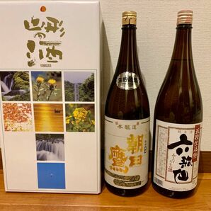 お得 山形地酒セット 朝日鷹 六歌仙 五段仕込 1.8L 生貯蔵酒 純米酒 高木酒造 十四代 金賞受賞 日本酒