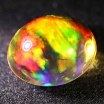 最高品質&遊色抜群!!1.240ct 天然ファイアオパール メキシコ産 ＜裸石 ルース ファイヤーオパール fire opal 宝石 jewelry natural＞_画像4