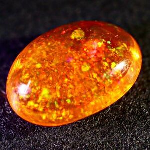 高品質&遊色抜群!!1.645ct 天然ファイアオパール メキシコ産＜裸石 ルース ファイヤーオパール fire opal 宝石 jewelry 天然 natural＞