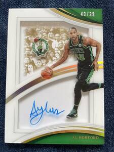 PANINI★2017-18 IMMACULATE COLLECTION★Al Horford★SHADOWBOX SIGNATURES★直書きオートカード /99