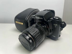 【5/79ES】Canon EOS5 フィルムカメラ レンズ EF 35-135mm 1:4-5.6 動作未確認