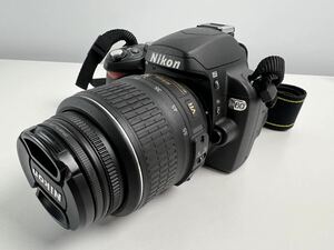 【5/37ES2】Nikon D60 デジタル一眼レフカメラ レンズ DX AF-S 18-55mm 1:3.5-5.6G VR 動作未確認